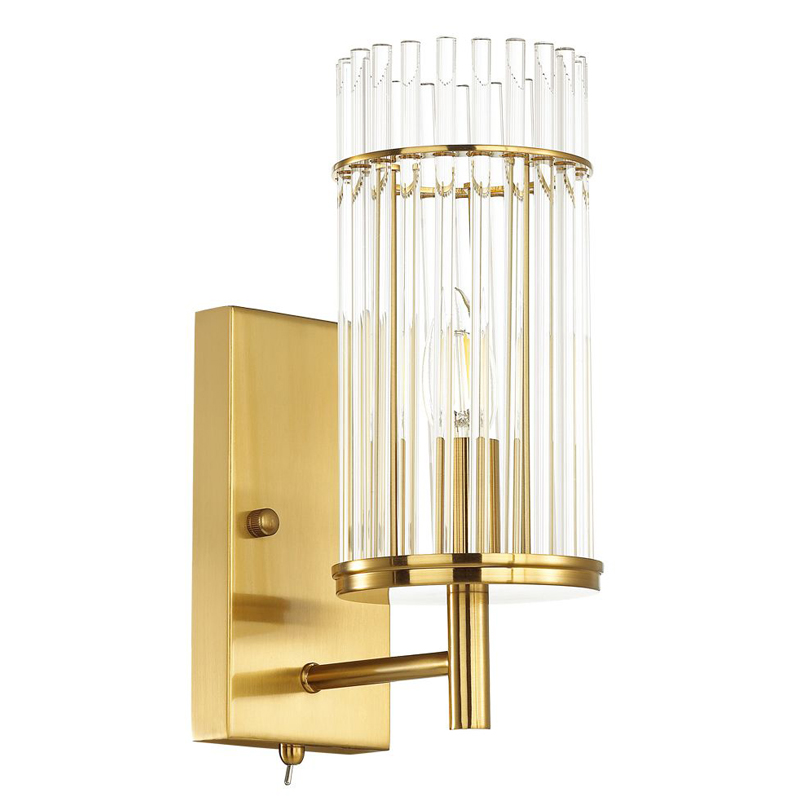 Бра Wendel Sconce Прозрачный Глянцевое золото Бра Wendel Sconce Прозрачный Глянцевое золото в Волгограде | Loft Concept