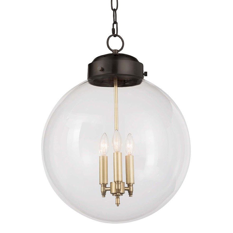 Подвесной светильник Conor Globe Hanging lamp Black Черный Прозрачный (Transparent) Подвесной светильник Conor Globe Hanging lamp Black Черный Прозрачный (Transparent) в Волгограде | Loft Concept