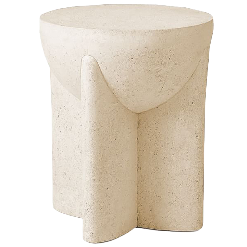 Приставной стол Lava Stone Side Table Травертин Бежевый Песочный Приставной стол Lava Stone Side Table Травертин Бежевый Песочный в Волгограде | Loft Concept