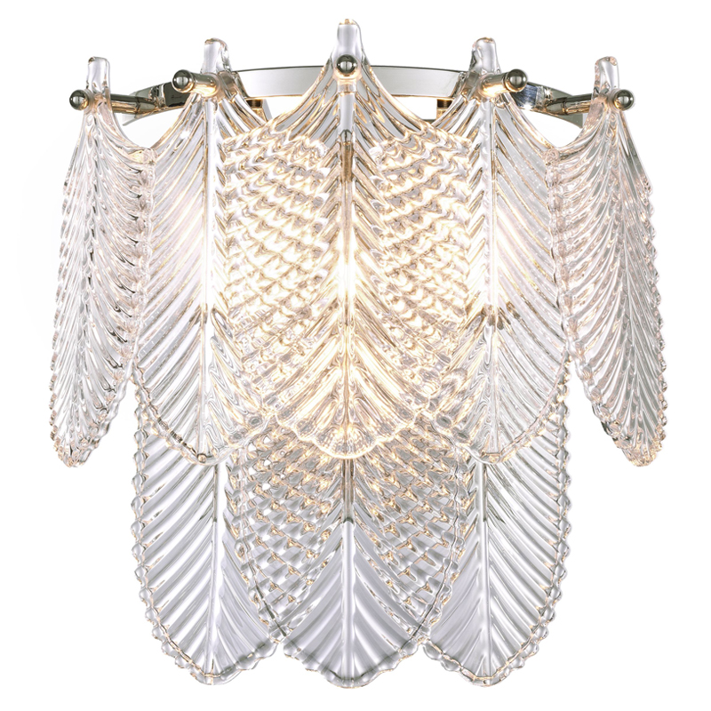 Бра Eichholtz Wall Lamp Verbier clear Прозрачное Стекло Никель Бра Eichholtz Wall Lamp Verbier clear Прозрачное Стекло Никель в Волгограде | Loft Concept