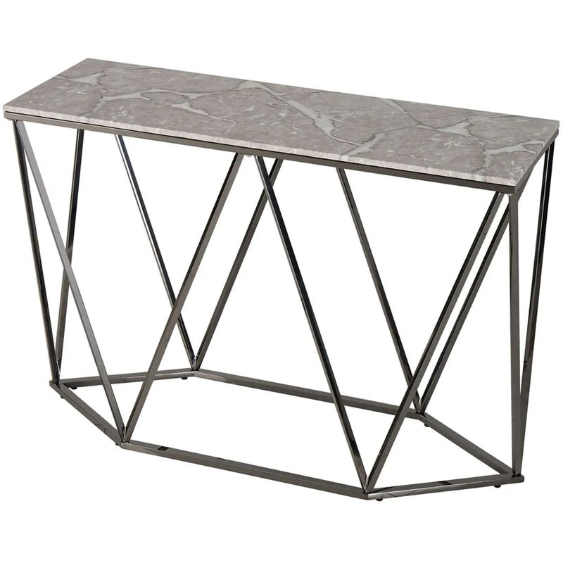 Консоль Kovaldzhi Collection Frame Geometry Dark Chrome Бежево-серый Белый Мрамор Bianco Темный хром Консоль Kovaldzhi Collection Frame Geometry Dark Chrome Бежево-серый Белый Мрамор Bianco Темный хром в Волгограде | Loft Concept