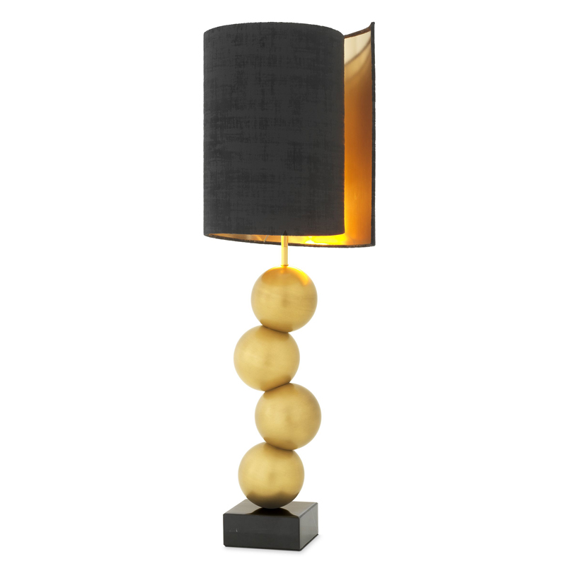 Настольная лампа Eichholtz Table Lamp Aerion Brass Черный Латунь Античная полированная Черный Мрамор Nero Настольная лампа Eichholtz Table Lamp Aerion Brass Черный Латунь Античная полированная Черный Мрамор Nero в Волгограде | Loft Concept