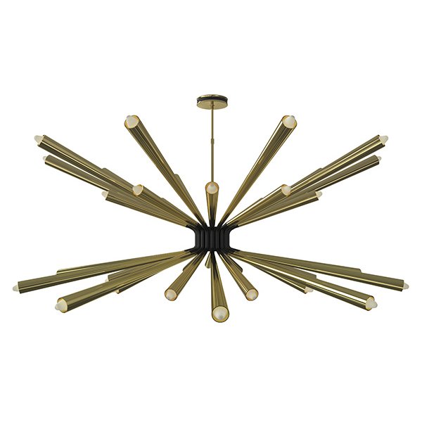 Люстра DORSEY Chandelier by DELIGHTFULL Латунь Черный Люстра DORSEY Chandelier by DELIGHTFULL Латунь Черный в Волгограде | Loft Concept