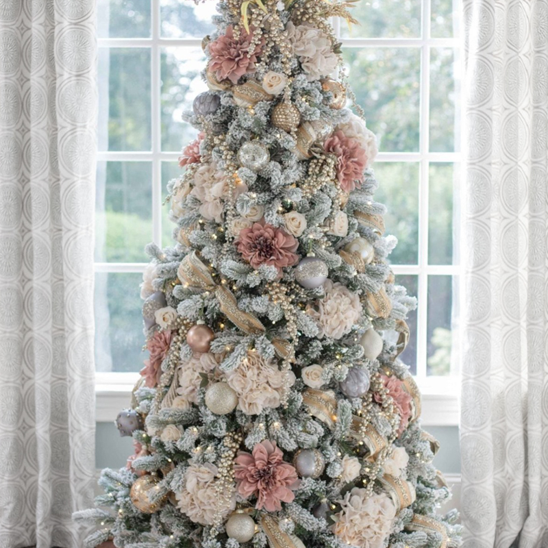Дизайнерская Елка Премиум с Жемчужным Декором Christmas Tree Pearl Кремовый Белый Розовый Дизайнерская Елка Премиум с Жемчужным Декором Christmas Tree Pearl Кремовый Белый Розовый в Волгограде | Loft Concept