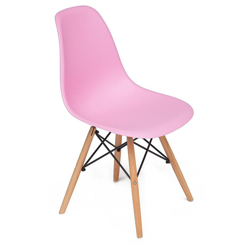 Стул DSW pink Розовый Древесина Стул DSW pink Розовый Древесина в Волгограде | Loft Concept
