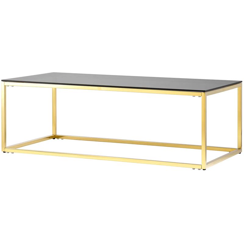 Столик кофейный Cassiani Collection Gold Золотой Стекло Смок Столик кофейный Cassiani Collection Gold Золотой Стекло Смок в Волгограде | Loft Concept