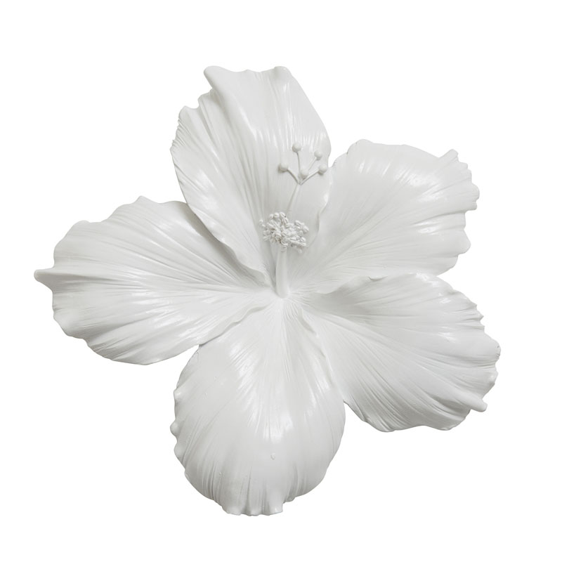 Аксессуар на стену Decor Flowers Hibiscus Белый Аксессуар на стену Decor Flowers Hibiscus Белый в Волгограде | Loft Concept