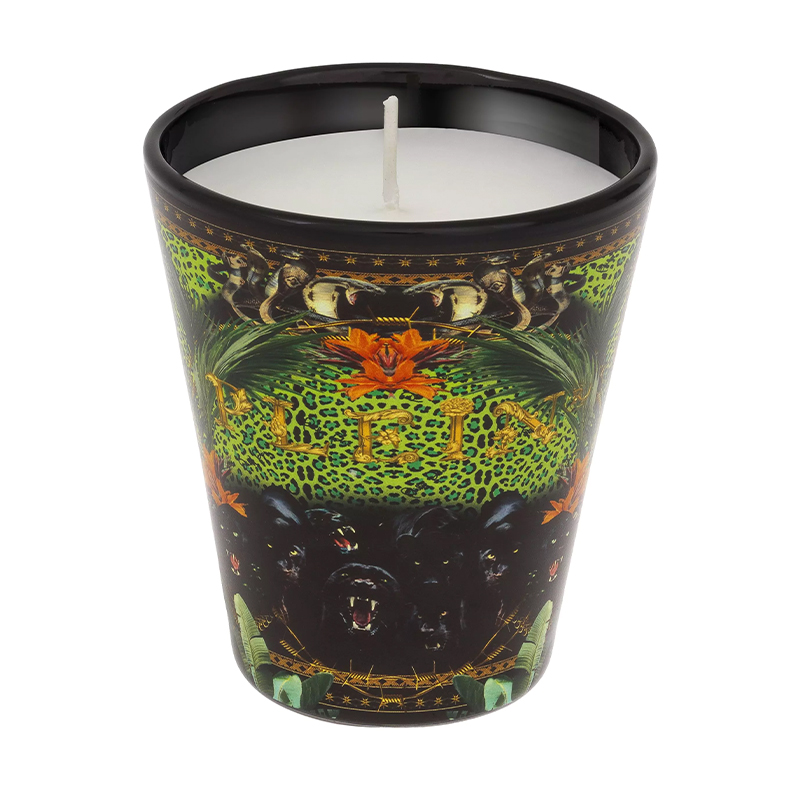 Свеча Philipp Plein Candle Jungle S Черный Мульти Свеча Philipp Plein Candle Jungle S Черный Мульти в Волгограде | Loft Concept