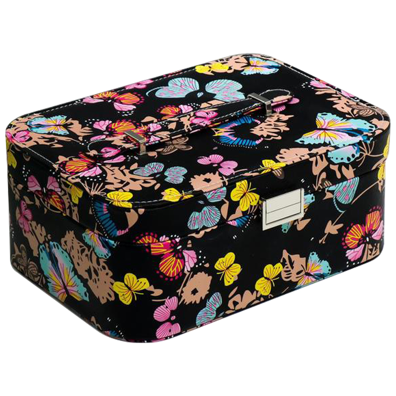Шкатулка Butterflies Jewerly Organizer Box Черный Мульти Шкатулка Butterflies Jewerly Organizer Box Черный Мульти в Волгограде | Loft Concept
