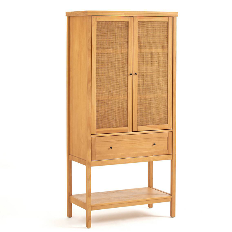 Шкаф Niels Wicker Cupboard 2 Doors Светлый дуб Шкаф Niels Wicker Cupboard 2 Doors Светлый дуб в Волгограде | Loft Concept