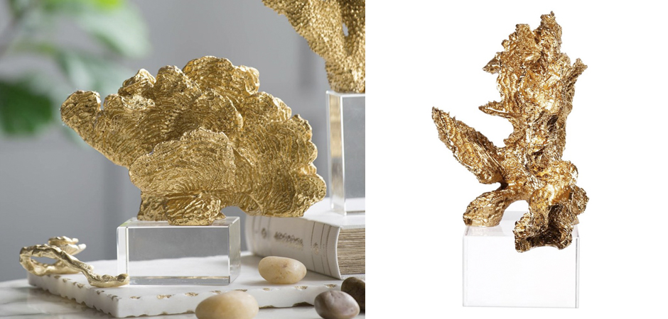 Статуэтка Gold Coral Fan Статуэтка Gold Coral Fan - Loft-Concept в Волгограде