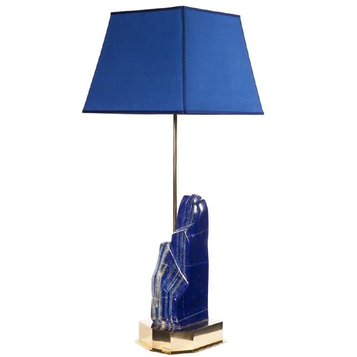 Настольная лампа Lapis Lazuli Lampe von Studio Superego Глянцевое золото Сапфирово-синий Настольная лампа Lapis Lazuli Lampe von Studio Superego Глянцевое золото Сапфирово-синий в Волгограде | Loft Concept