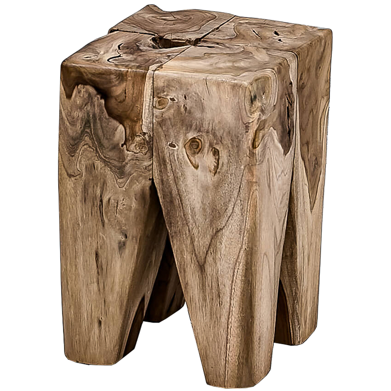 Приставной стол Kuenring Cube Side Table Коричневый Приставной стол Kuenring Cube Side Table Коричневый в Волгограде | Loft Concept