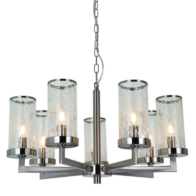 Люстра LIAISON ONE-TIER Chandelier 7 Silver Никель Прозрачное Стекло Люстра LIAISON ONE-TIER Chandelier 7 Silver Никель Прозрачное Стекло в Волгограде | Loft Concept