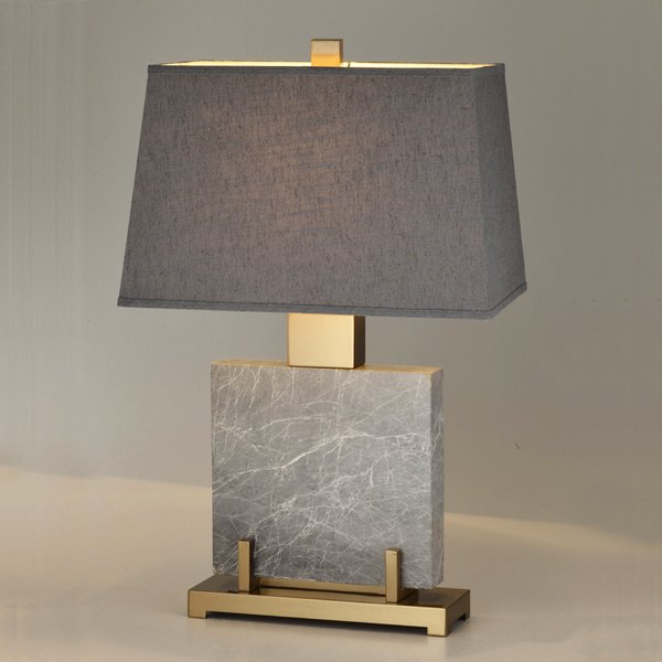 Настольная лампа Table lamp marble Grey Серый Настольная лампа Table lamp marble Grey Серый в Волгограде | Loft Concept