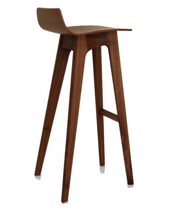 Барный стул Morph Bar Stool Грецкий орех Белый дуб Барный стул Morph Bar Stool Грецкий орех Белый дуб в Волгограде | Loft Concept