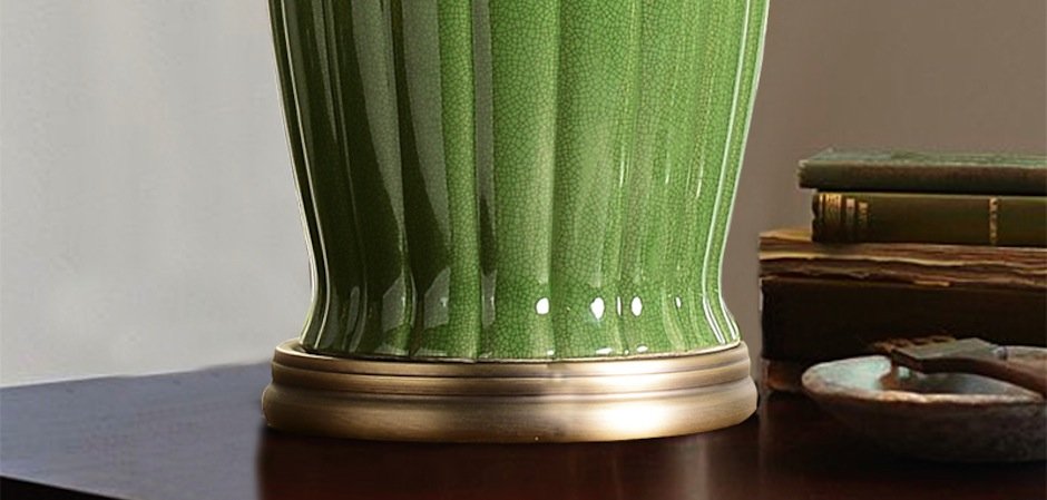 Настольная керамическая лампа Water Lily Настольная керамическая лампа Water Lily - Loft-Concept в Волгограде