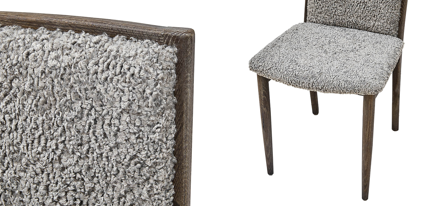 Стул Marcio Stool gray-beige - фото