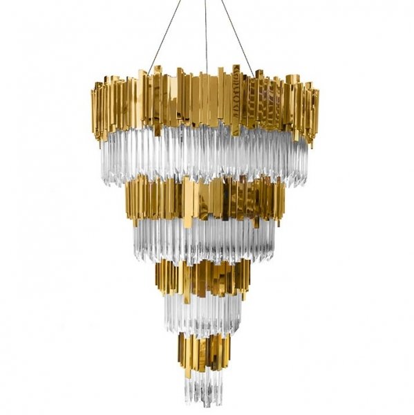 Люстра Luxxu by Covet Lounge EMPIRE Suspension Глянцевое золото Прозрачное Стекло Люстра Luxxu by Covet Lounge EMPIRE Suspension Глянцевое золото Прозрачное Стекло в Волгограде | Loft Concept