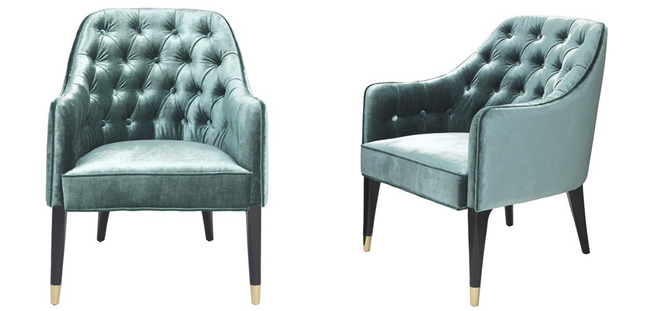 Кресло Eichholtz Chair Cyrus Turquoise Кресло Eichholtz Chair Cyrus Turquoise - Loft-Concept в Волгограде