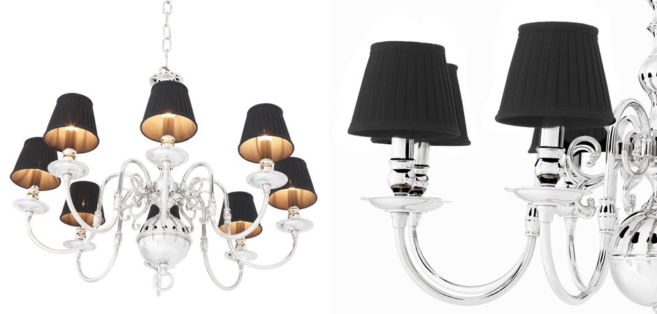 Люстра Eichholtz Chandelier Bourbon Nickel - Loft-Concept в Волгограде