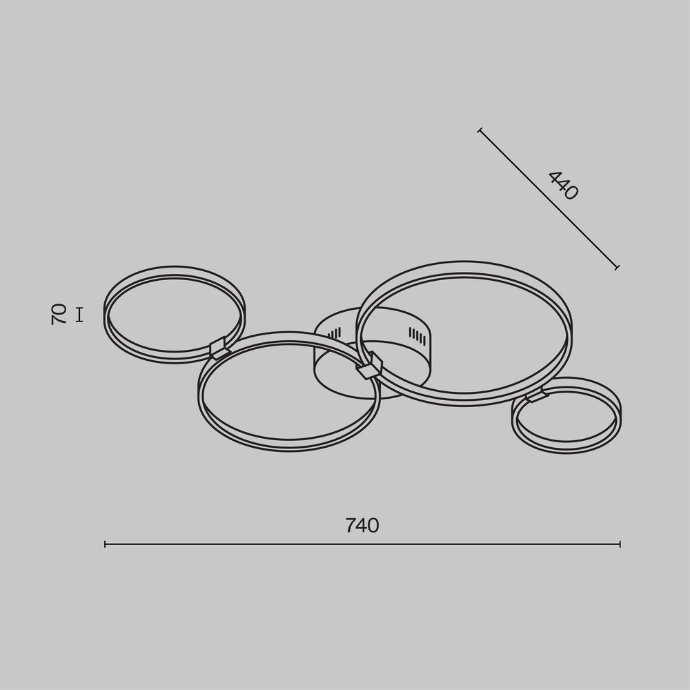 Потолочный светильник Olympia 3000-4000К 39Вт в Волгограде