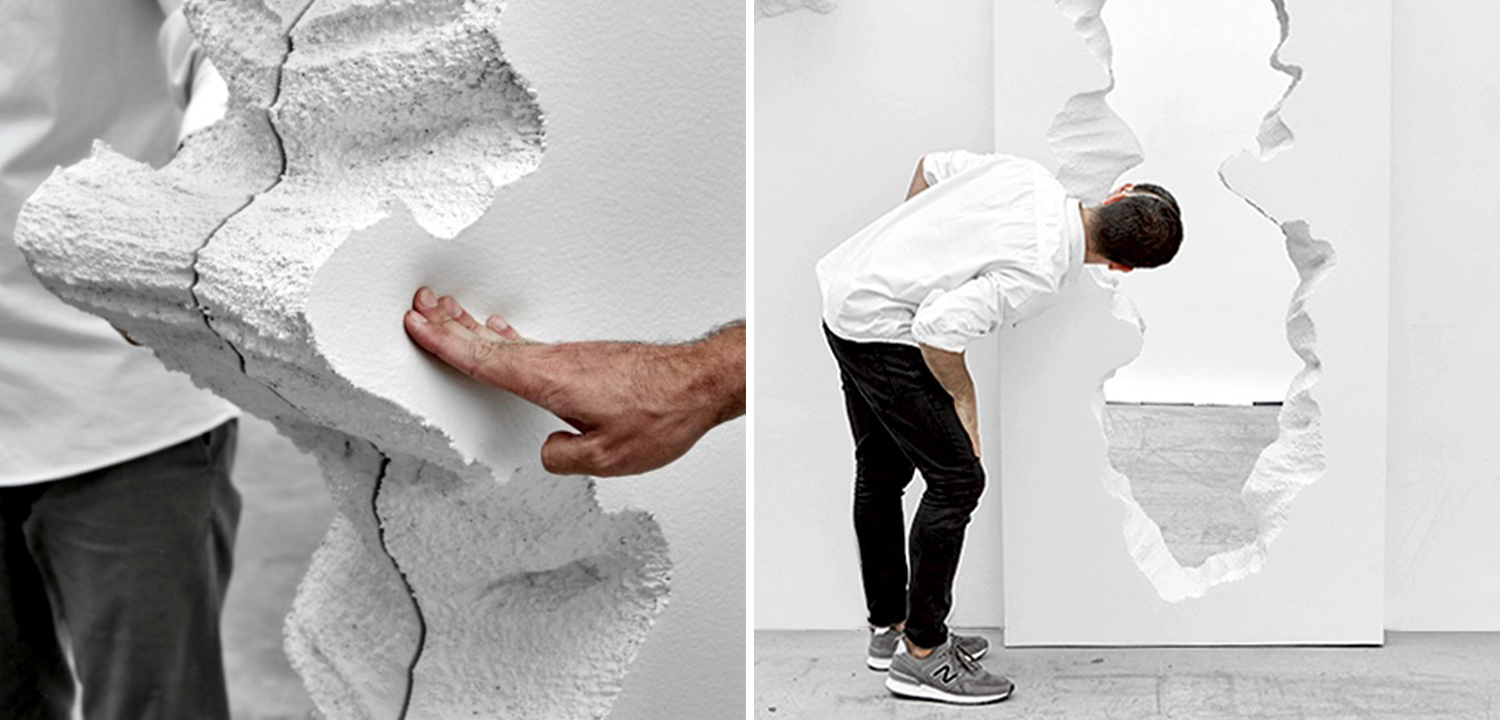 Зеркало Broken Stone Mirror Белый цвет - фото