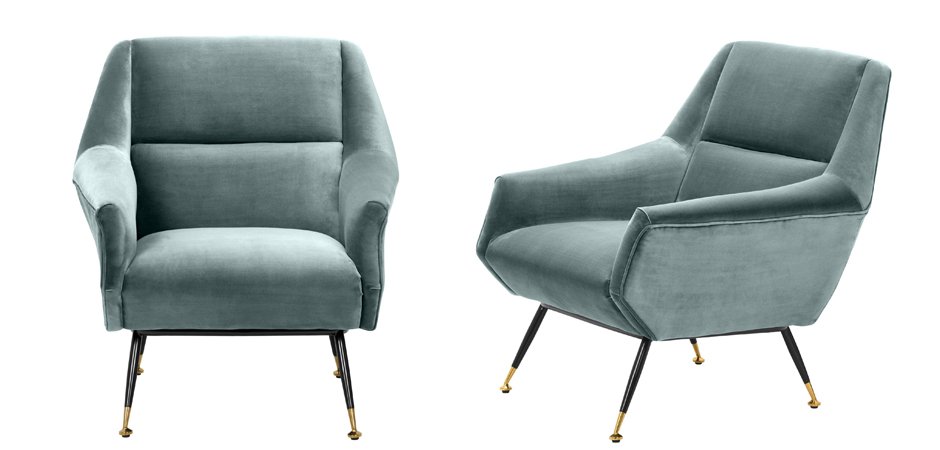 Кресло Eichholtz Chair Exile Turquoise Кресло Eichholtz Chair Exile Turquoise - Loft-Concept в Волгограде