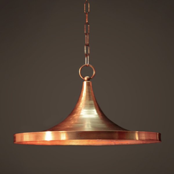 Подвесной светильник Copper Pendant Lamp Beat Light Wide Белый Медь Латунь Подвесной светильник Copper Pendant Lamp Beat Light Wide Белый Медь Латунь в Волгограде | Loft Concept