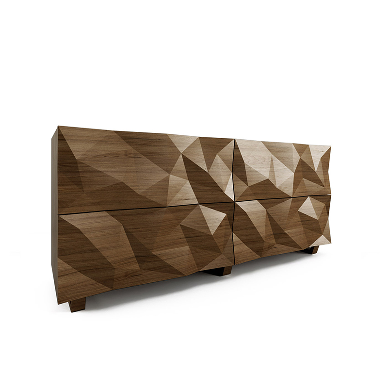 Комод с большими угловыми фигурами, 2 уровня Geometric Greece Комод с большими угловыми фигурами, 2 уровня Geometric Greece в Волгограде | Loft Concept