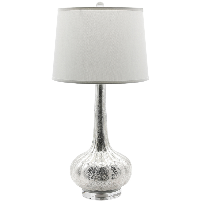 Настольная лампа Regina Andrew Antiqued Glass Table Lamp Серебряный Белый Настольная лампа Regina Andrew Antiqued Glass Table Lamp Серебряный Белый в Волгограде | Loft Concept