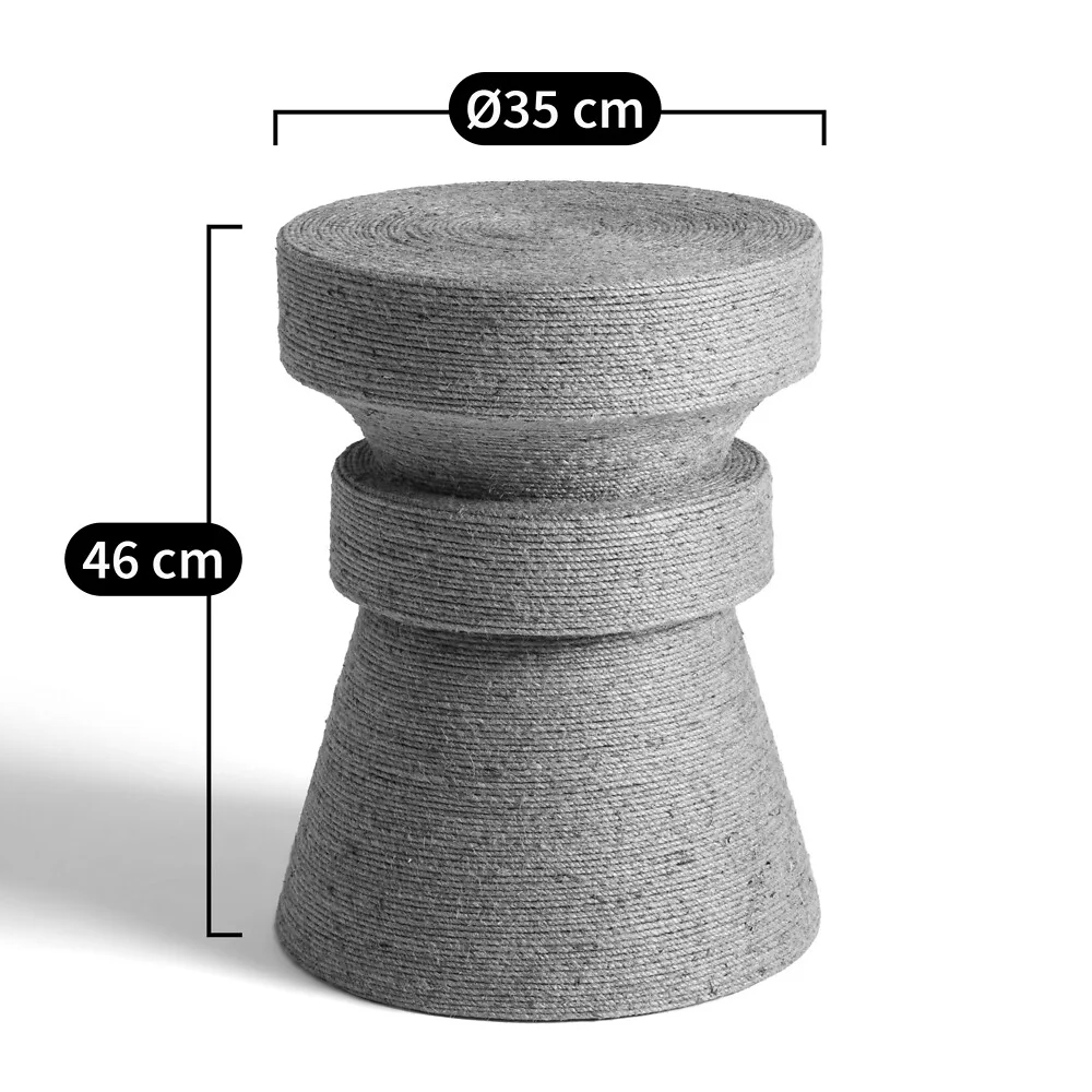 Приставной стол с отделкой из джута Juti D35 см в Волгограде