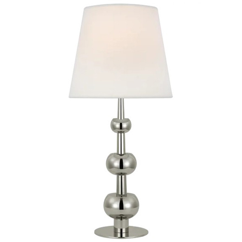 Настольная лампа Trevino Silver Table Lamp Белый Серебряный Настольная лампа Trevino Silver Table Lamp Белый Серебряный в Волгограде | Loft Concept