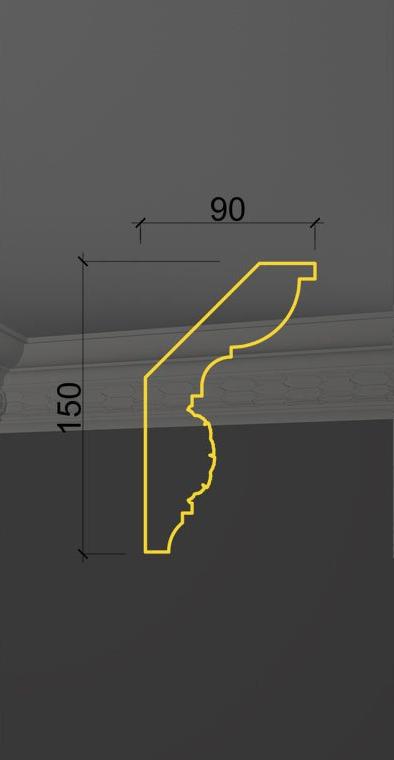 Карниз с орнаментом KO-28 в Волгограде