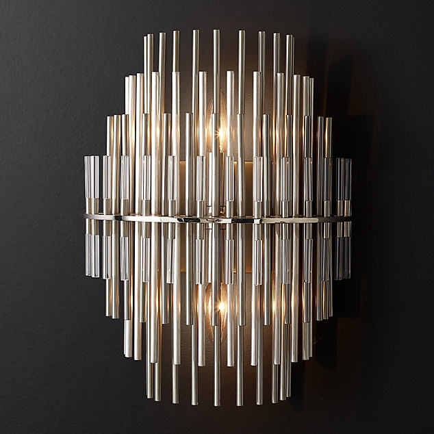 Бра Restoration Hardware Emile Sconce Chrome Прозрачный Латунь Античная полированная Оловянный Бра Restoration Hardware Emile Sconce Chrome Прозрачный Латунь Античная полированная Оловянный в Волгограде | Loft Concept