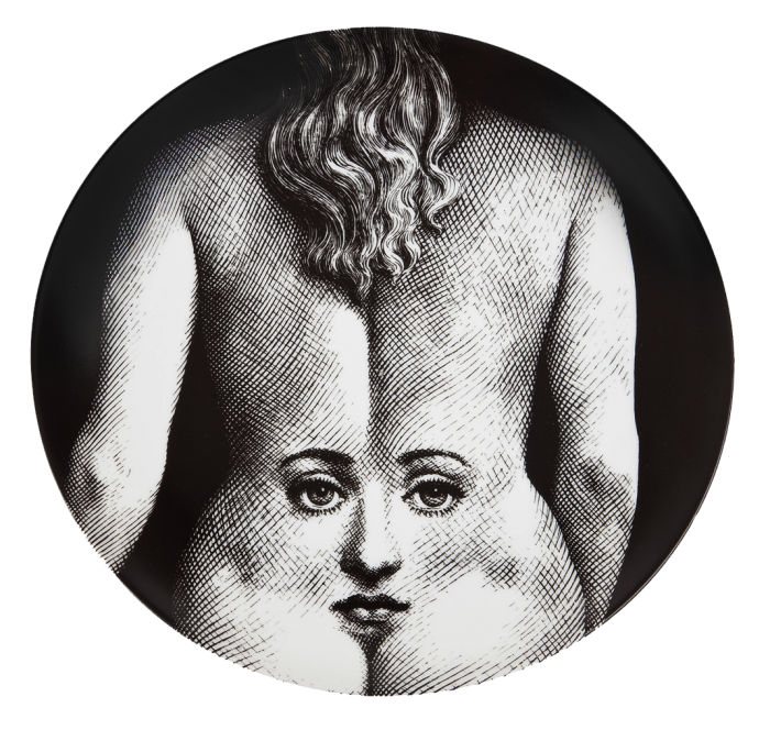 Декоративная тарелка Fornasetti 003 Черный Декоративная тарелка Fornasetti 003 Черный в Волгограде | Loft Concept
