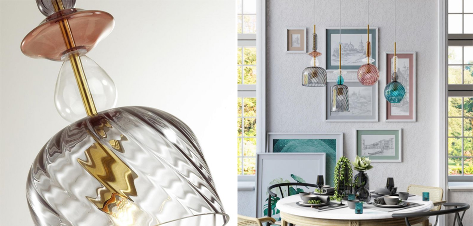 Подвесной Geometry Glass Коричневый Подвесной Geometry Glass Коричневый - Loft-Concept в Волгограде