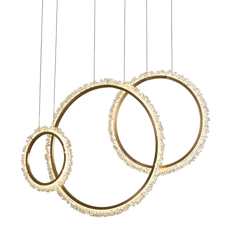 Люстра Prometheus Ring Золотой Люстра Prometheus Ring Золотой в Волгограде | Loft Concept