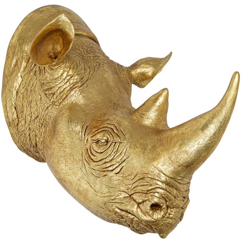 Аксессуар на стену Golden Rhino Золотой Аксессуар на стену Golden Rhino Золотой в Волгограде | Loft Concept