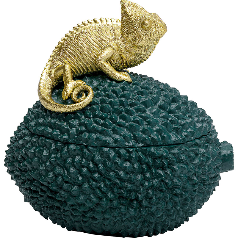Шкатулка Lizard Зеленый Золотой Шкатулка Lizard Зеленый Золотой в Волгограде | Loft Concept