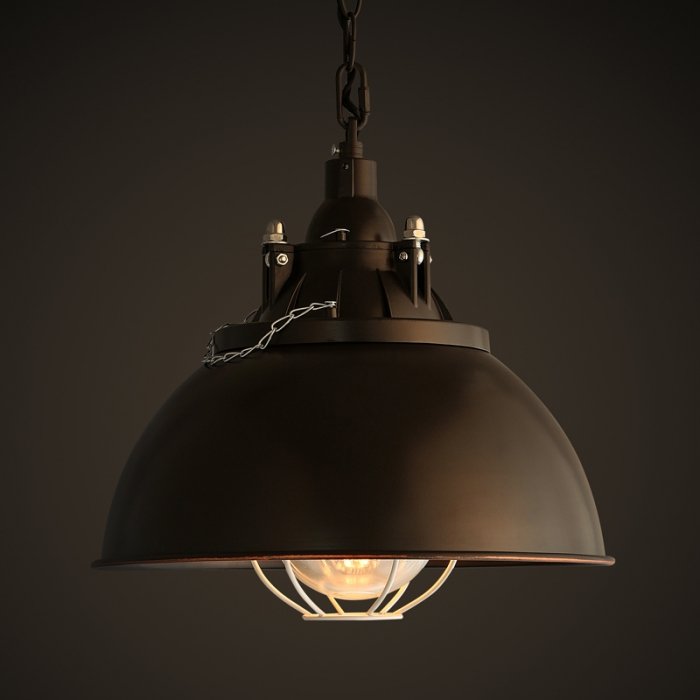 Светильник Loft Industrial Metal Cage Вreamboat Черный Светильник Loft Industrial Metal Cage Вreamboat Черный в Волгограде | Loft Concept