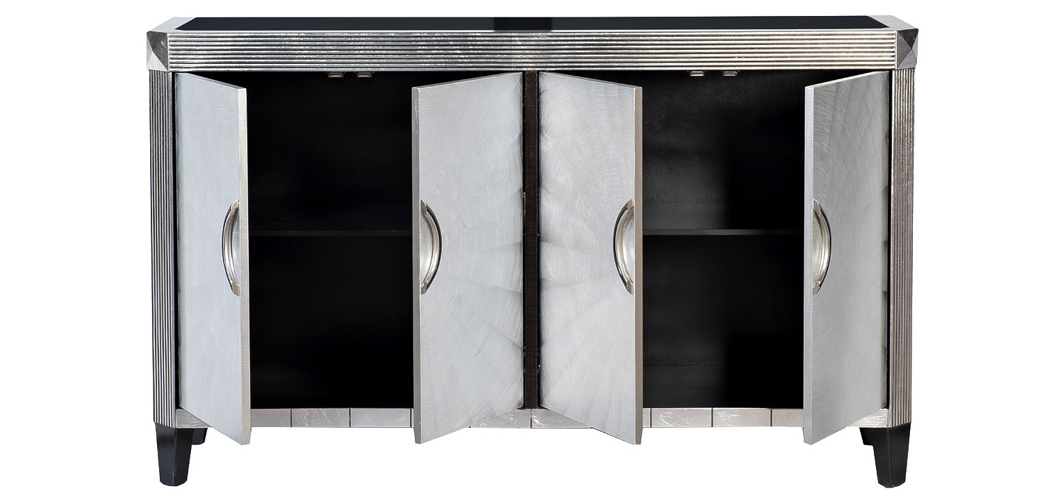 Комод в стиле Арт-деко Tarciso Chest of drawers Серебристый - фото