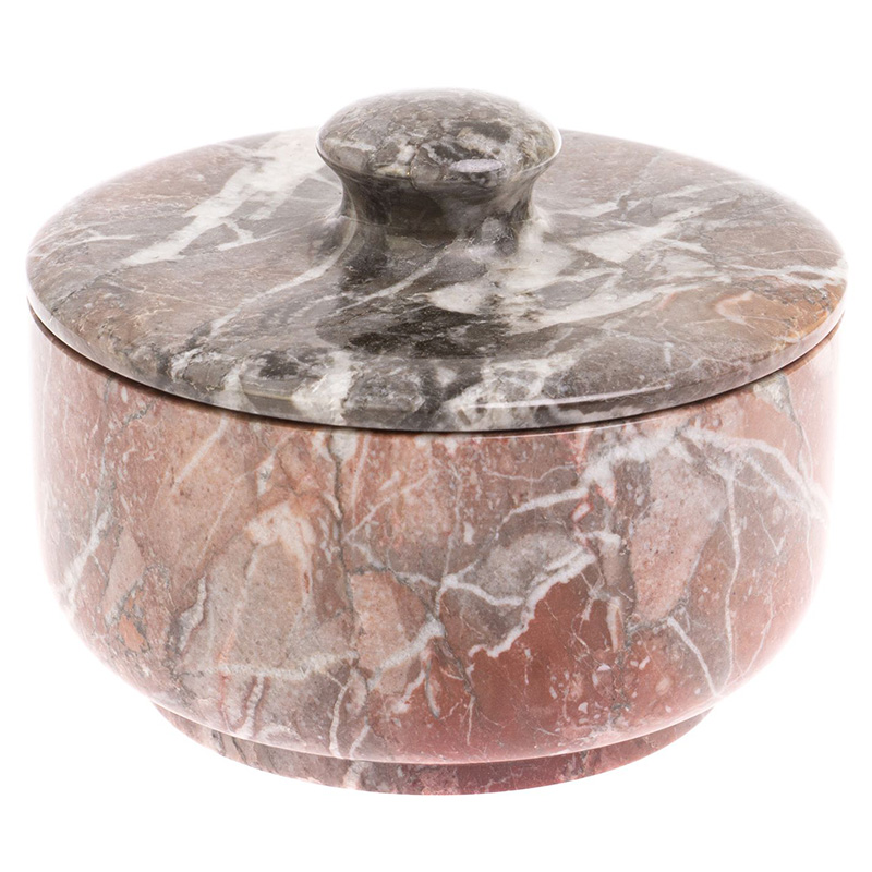 Сахарница из натурального камня Креноид Stone Sugar Bowls Розовый Серый Сахарница из натурального камня Креноид Stone Sugar Bowls Розовый Серый в Волгограде | Loft Concept