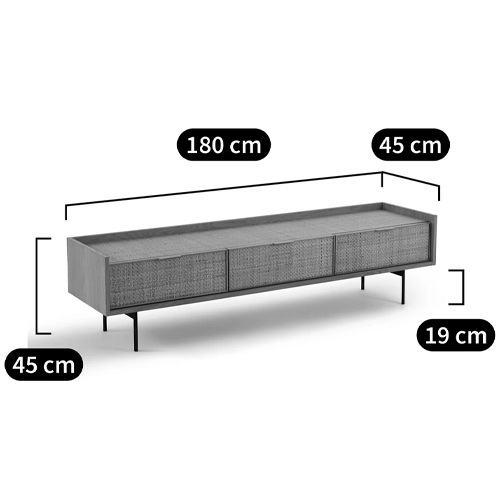 ТВ-тумба с плетеным декором Buckley Wicker TV Stand ТВ-тумба с плетеным декором Buckley Wicker TV Stand в Волгограде