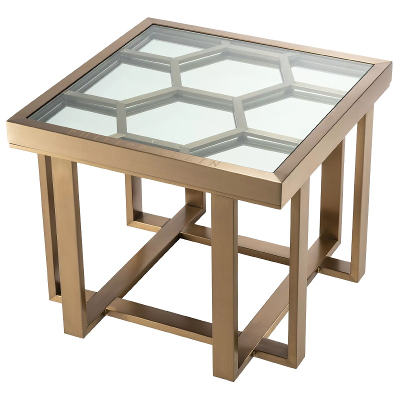 Приставной стол Philipp Plein Side Table Skeleton Золотой Прозрачное Стекло Зеркало Приставной стол Philipp Plein Side Table Skeleton Золотой Прозрачное Стекло Зеркало в Волгограде | Loft Concept