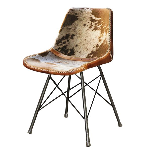 Стул лофт шкура коровы Cowhide Schoolhouse Chair Коричневый Черный Стул лофт шкура коровы Cowhide Schoolhouse Chair Коричневый Черный в Волгограде | Loft Concept