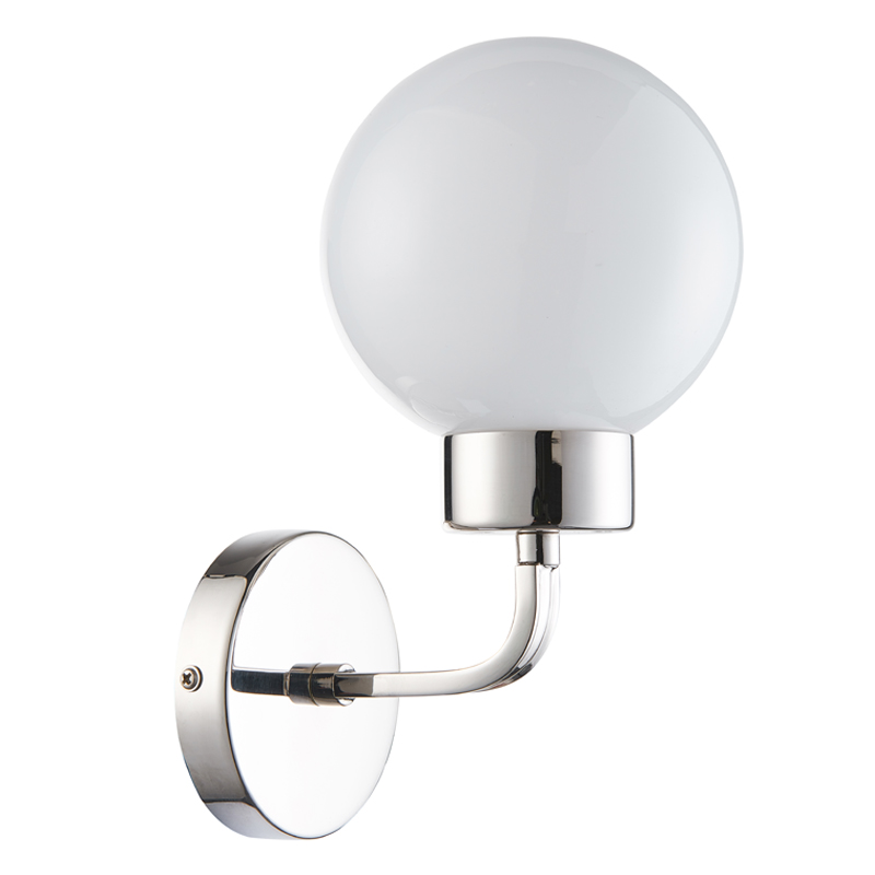 Бра Zibille Sconce nickel Никель Белое матовое стекло Бра Zibille Sconce nickel Никель Белое матовое стекло в Волгограде | Loft Concept
