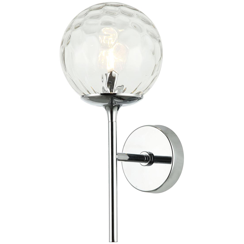 Бра Hartley Wall Lamp Хром Прозрачный Бра Hartley Wall Lamp Хром Прозрачный в Волгограде | Loft Concept