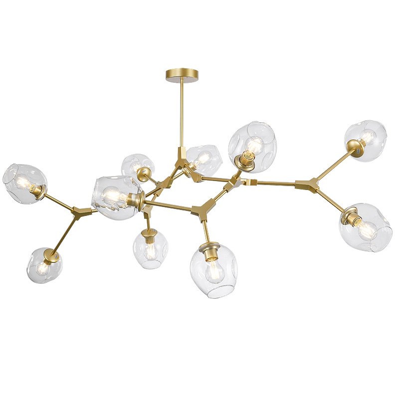Люстра Branching Bubble Chandelier Черный Золотой Люстра Branching Bubble Chandelier Черный Золотой в Волгограде | Loft Concept