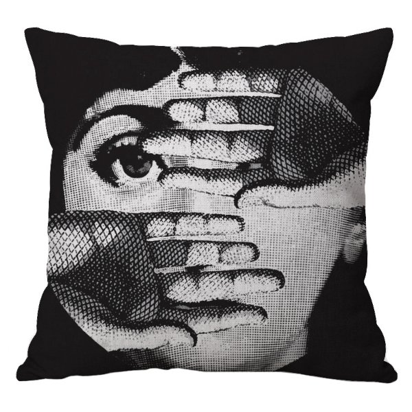 Декоративная подушка Fornasetti 154 Черно-белый Декоративная подушка Fornasetti 154 Черно-белый в Волгограде | Loft Concept